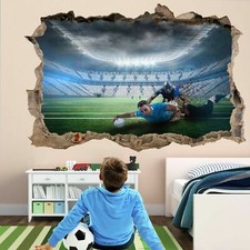Rugby Stadium Players 3D Wall Art Sticker Mural Decal Kids Boys Room Decor FR23