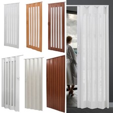 Internal Folding Door PVC Sliding Panel Accordion Concertina Room Divider 6/10mm