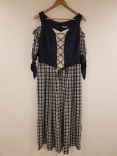 Vintage Dress Navy Blue Dirndl