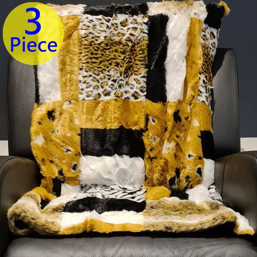 Safari faux fur - throw, blanket
