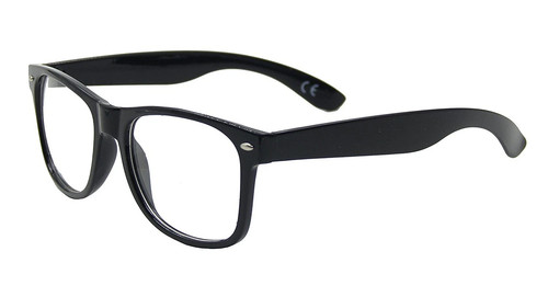 Clear lense glasses black - lense,