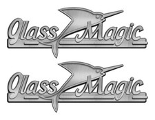 Two Glass Magic Boat Remastered Stickers for restoration project
