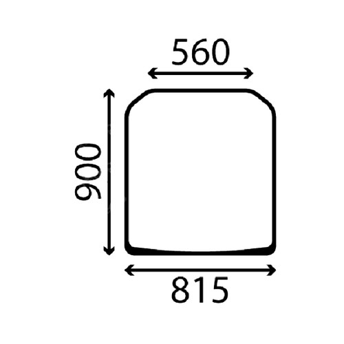 Front windscreen glass for - front,
