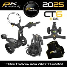 PowaKaddy CT6 EBS Electric Golf Trolley 18 Hole Lithium NEW! 2025