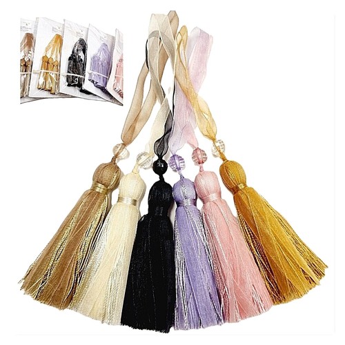 Ribbon key tassel - ribbon, pretty
