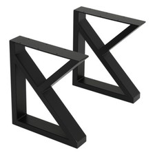 Set Of 2 Metal Steel Desk Legs