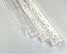 Acrylic Rod Round Bubble Plastic Bar Clear Dia 5 6 10  15 12 20mm, 100 to 600mm
