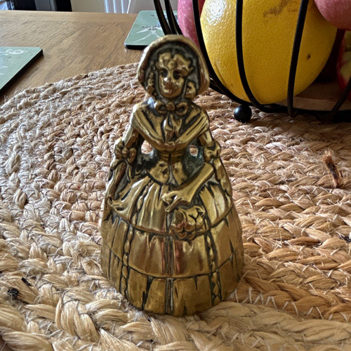 Vintage brass crinoline - , lady