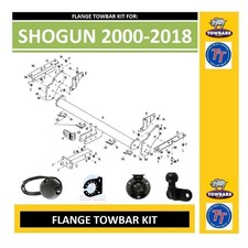 Flange towbar for Mitsubishi Shogun SWB & LWB 2000on Inc 2007on Tow-Trust TC717
