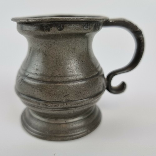 Antique pewter half gill - antique,