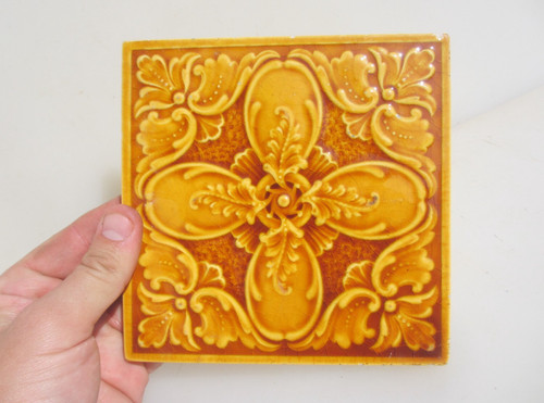 Antique ceramic tile - antique, vintage