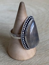 Fluorite Ring Size R Sterling