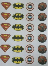 24 marvel edible print icing