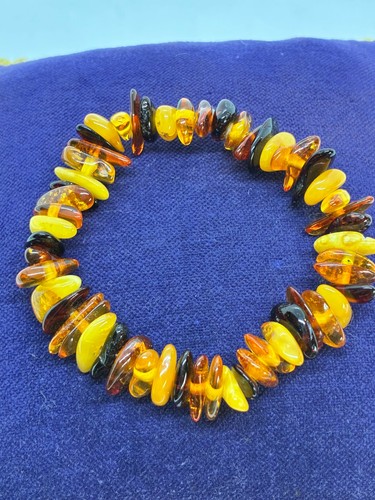 Vintage baltic amber bracelet - baltic,