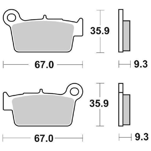 Brake pads sbs 790si 125 - pads, hm