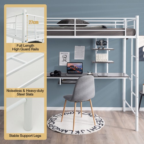 Single metal loft - loft, bed