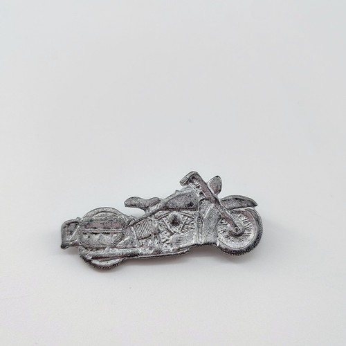 Motorcycle pin heavy - heavy, metal