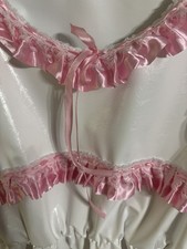 White P V C  leather look