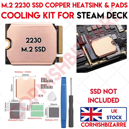 Steamdeck ssd copper heatsink - ssd,