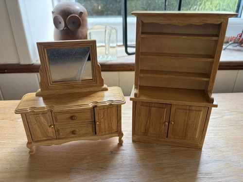 Dolls house wood - house, furniture