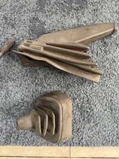 Vw T25 Gear Stick Rubber and Hand Brake Cover Brown Pair Genuine Parts