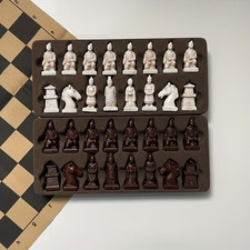 Chess set features miniature