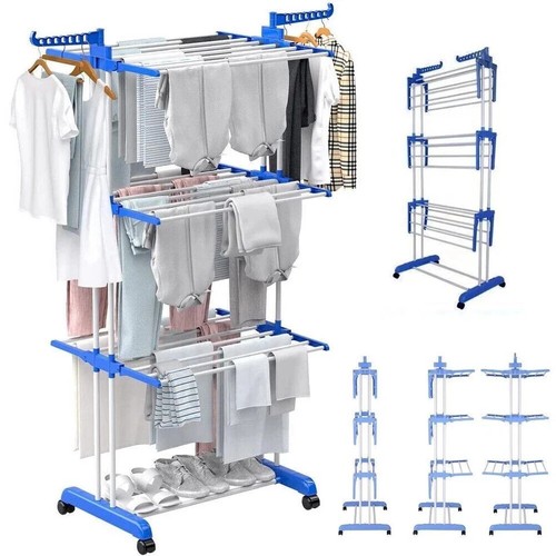 Clothes airer drying - clothes,