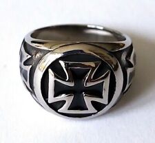 Men's Maltese Iron Cross Ring