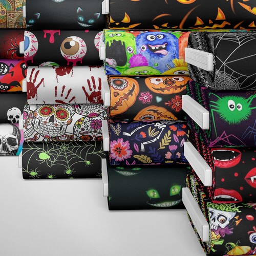 100 cotton halloween spooky - 100%,