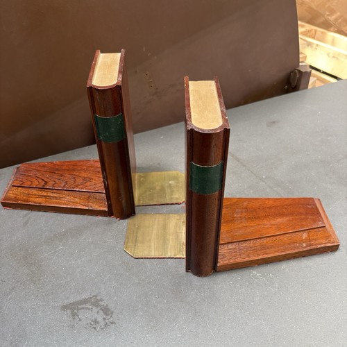 Pair vintage solid - of, mahogany