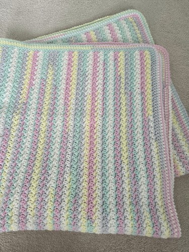 Handmade crochet baby blanket - handmade,