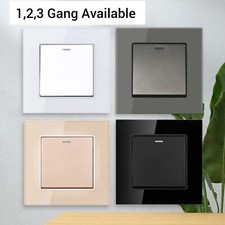 2 Way Light Switch 1/2/3 Gang Lightswitches Push Toggle Control Wall Mounted UK