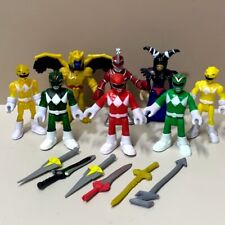 8pcs Fisher Price Imaginext Power Ranger Rite Goldar Green Yellow Ranger Kid Toy