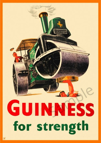 Steam roller vintage guinness - steam,