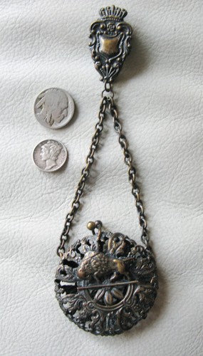 Antique chatelaine belt - chatelaine,
