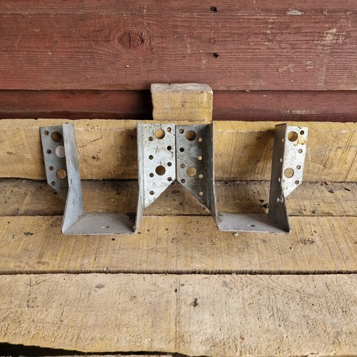 2no joist brackets x - brackets, 4"