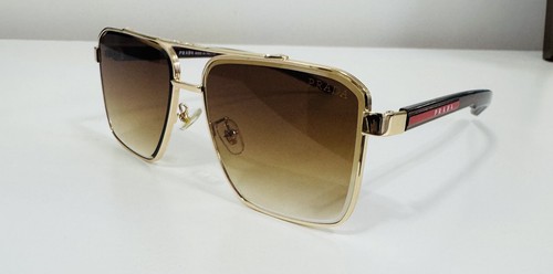 Prada gold frame sunglasses - prada,