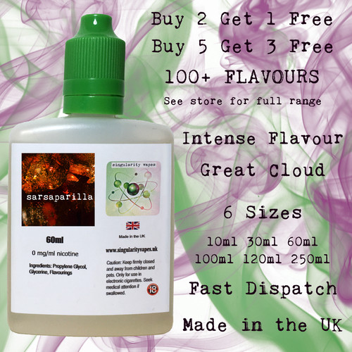 Sarsaparilla e liquid vape - -,