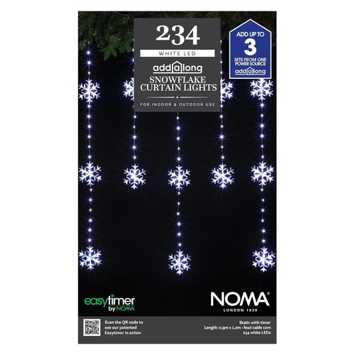 Noma snowflake wire curtain - snowflake,