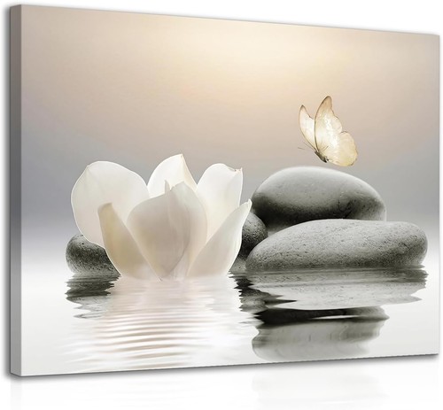 Framed zen canvas wall art - canvas,