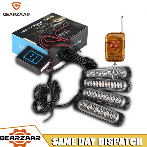 4x6led amber recovery strobe - 4x6led,