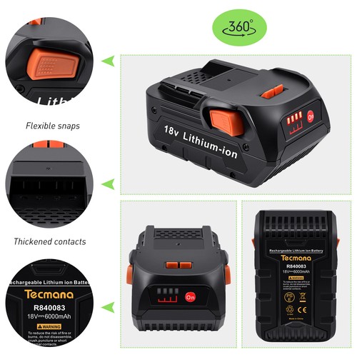 18v 6000mah ion battery - 18v, for