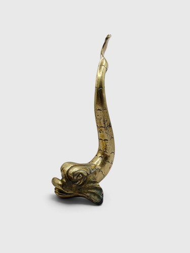 Vintage brass maltese dolphin - brass,