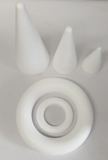 Solid Polystyrene Shapes CONES & RINGS Craft Projects Wreaths Table Decorations