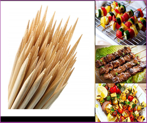 Long bbq bamboo sticks - long,