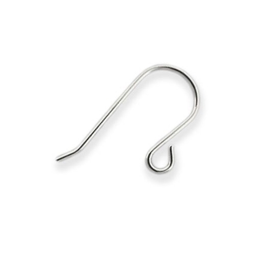 Sterling silver plain fish - silver,