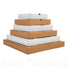 100 x Plain Pizza Boxes -