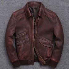 Men's Brown Biker Motorcycle