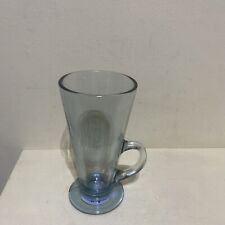 Tesco Glass Latte Mug Smoke Blue - 260ml
