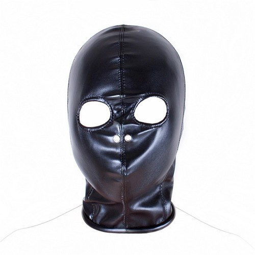 Faux leather hood cosplay - hood,